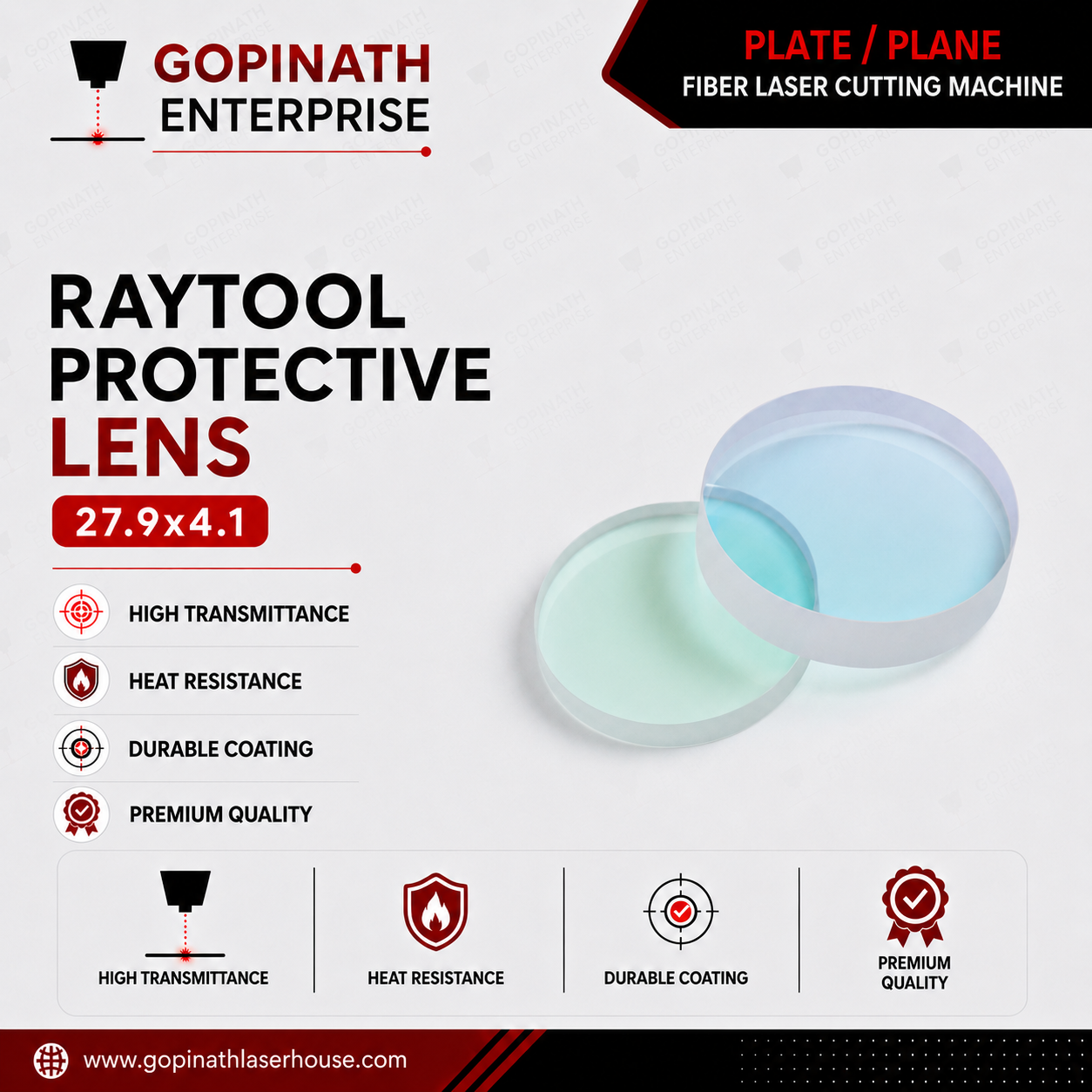 Raytool Original Protective Lens 27.9x4.1