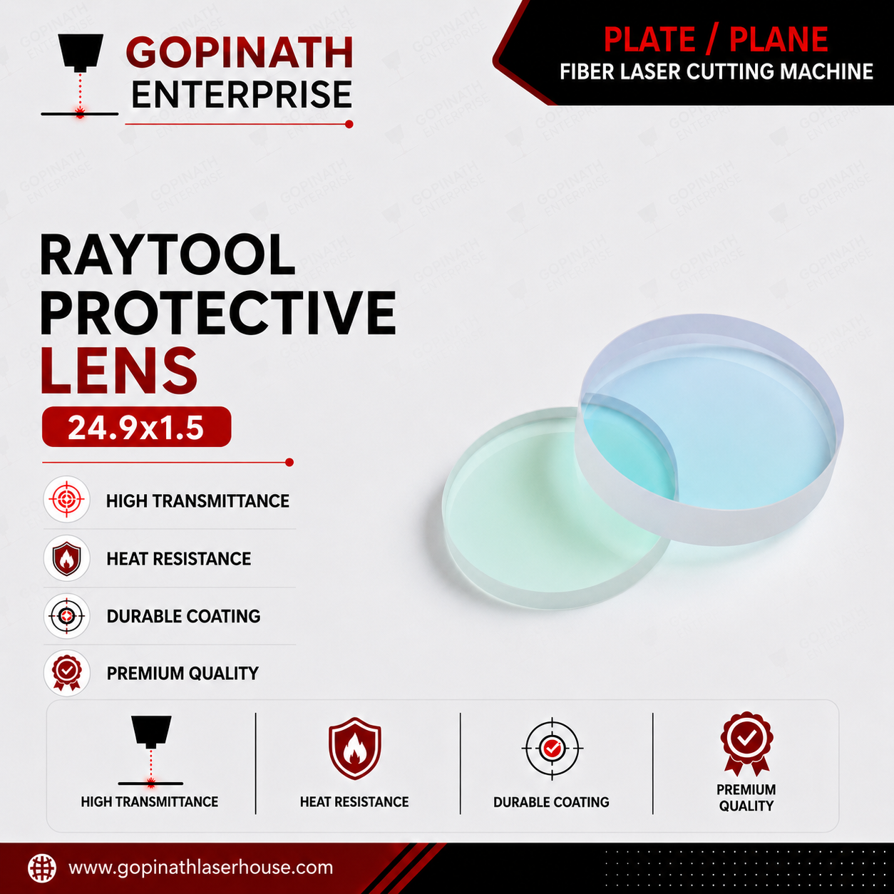 Raytool Original Protective Lens 24.9x1.5
